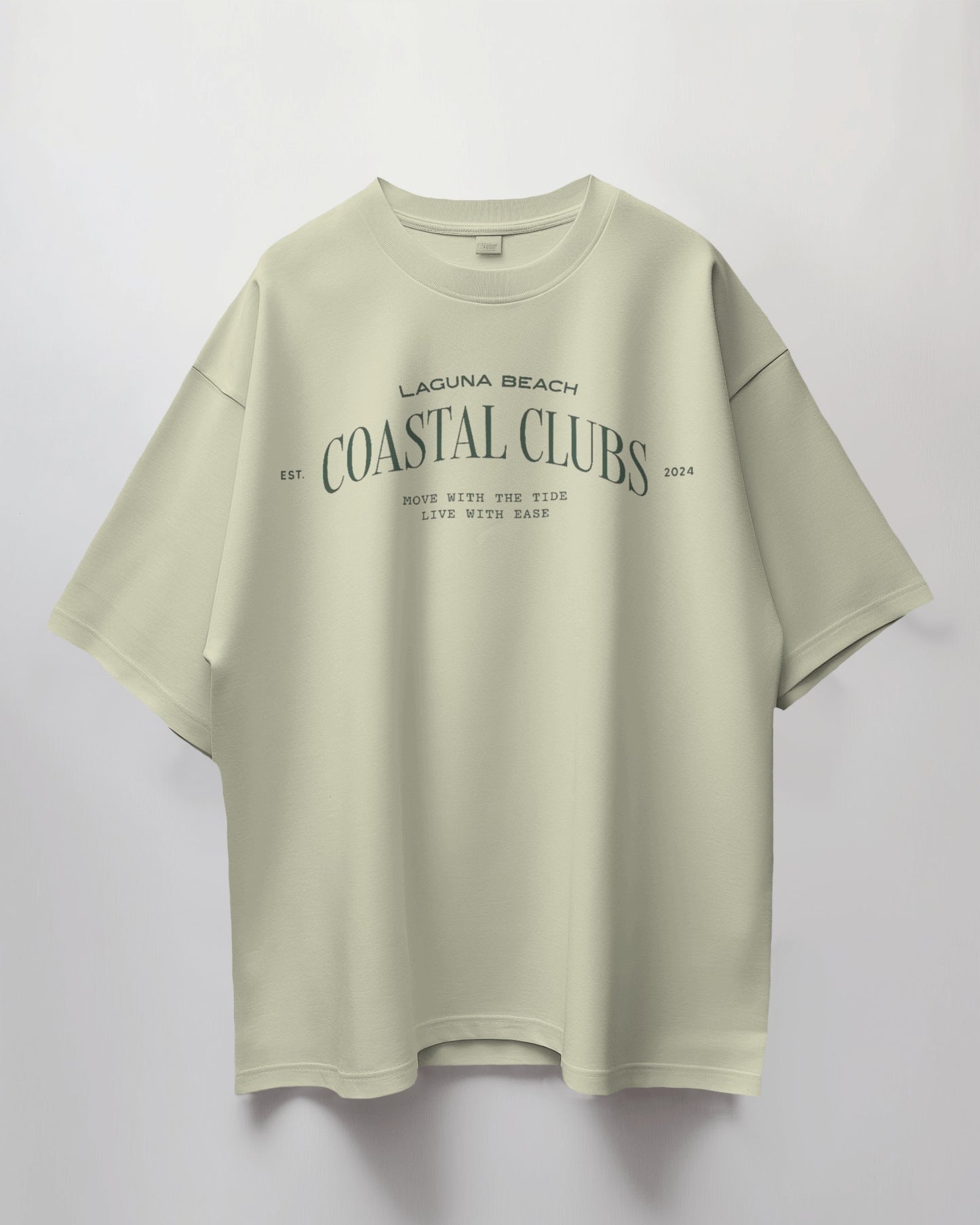 Colour_Off Whiite t-shirt with text on a white background