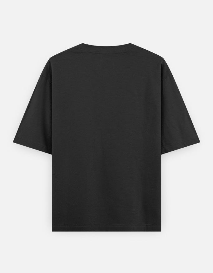 Minimal oversized T-shirt with Diplomatic Dome urban graphic – modern streetwear for men