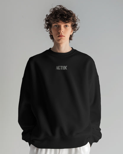 Guardians of the Galaxy oversized graphic sweatshirt in black – Aethic Apparels